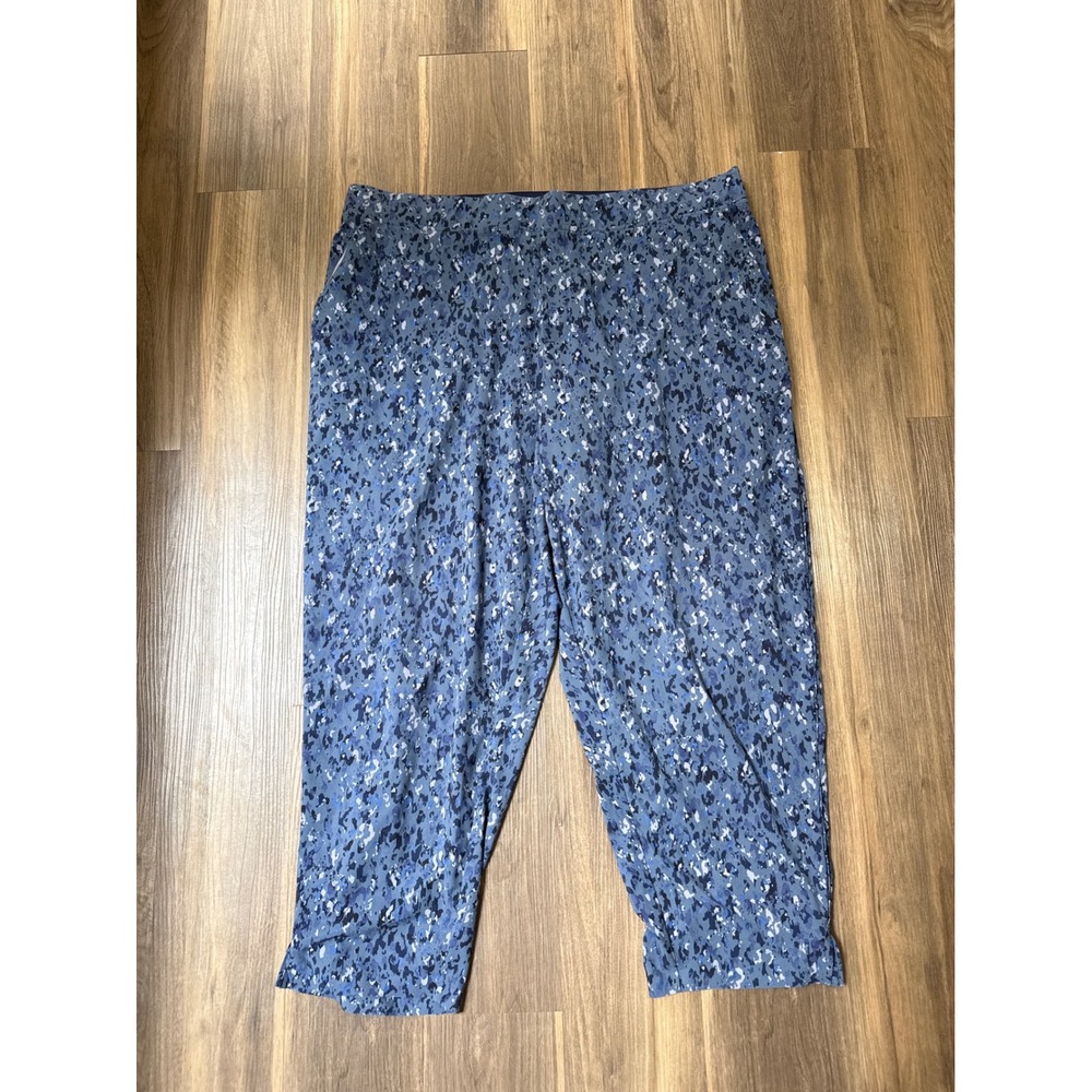 Athleta Pants Womens Plus Size 22 Brooklyn Ankle Active Pockets Stretch Blue